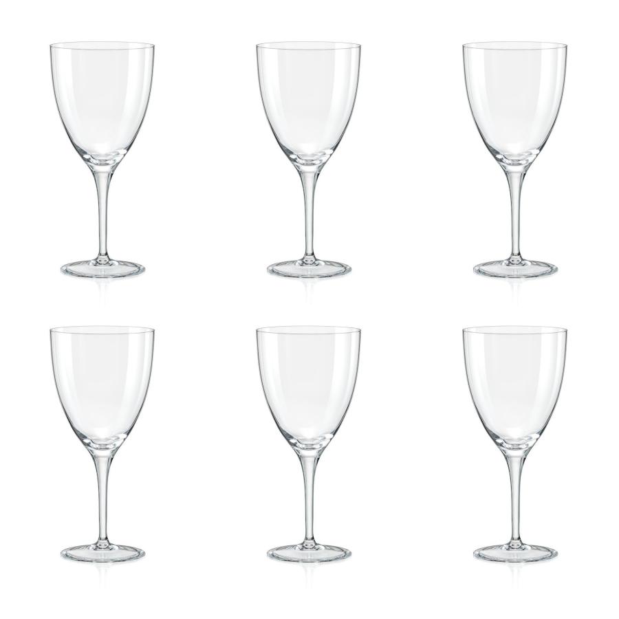 ワイングラス 400ml 6個セット ボヘミアングラス クリスタレックス