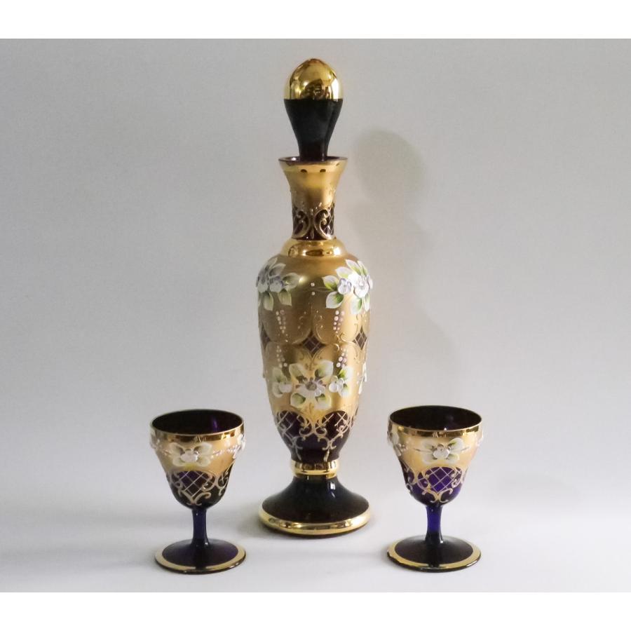 100％本物ボヘミアングラス エーゲルマン ハイエナメル グラス