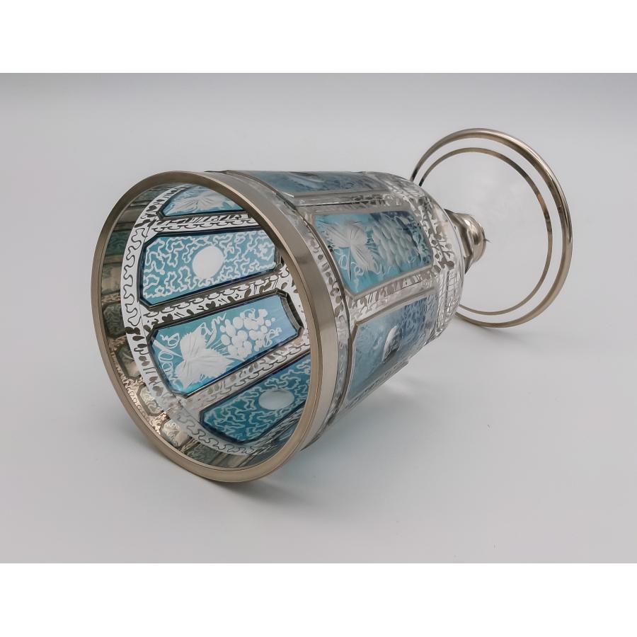 ボヘミアングラス モドレー ワイングラス 大 : Combing Earth