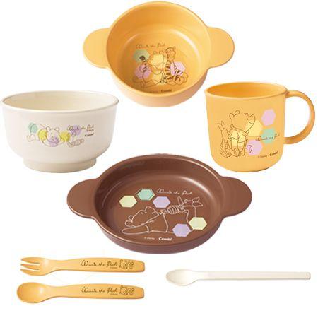 プーさん食器セット Amazon | コンビ くまのプーさん ベビー食器セット | ベビー食器