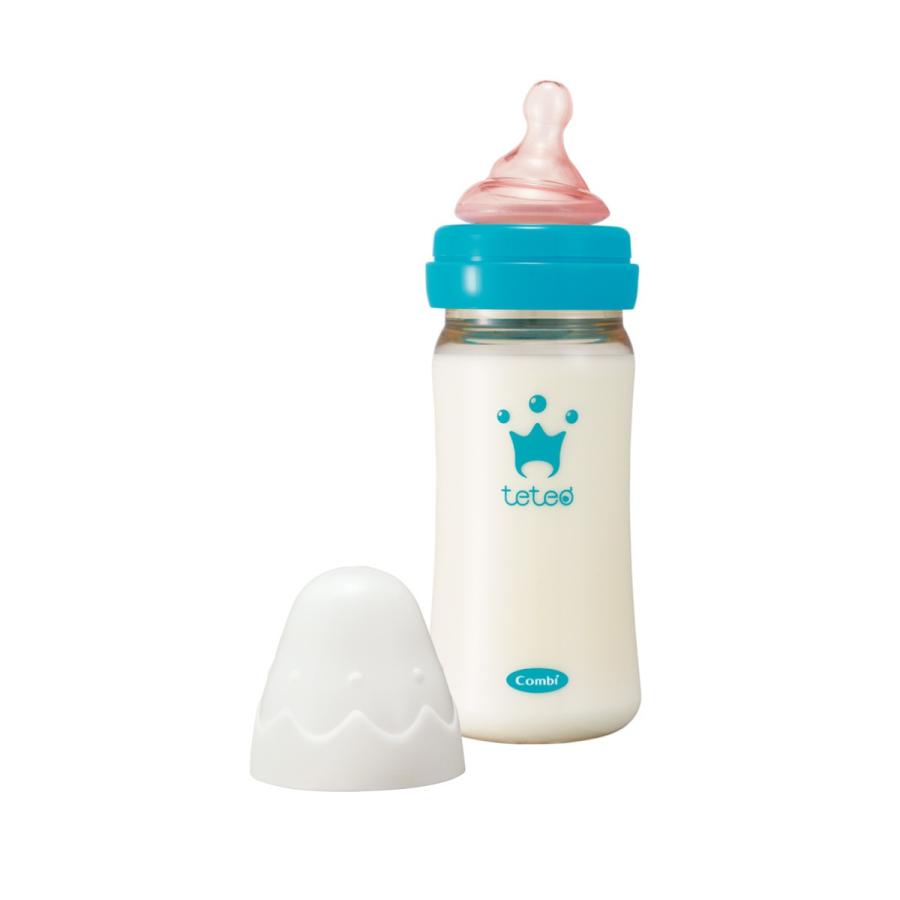 Combi コンビ テテオ 授乳のお手本 240ml Mサイズ乳首付 哺乳びんプラスチック製 中古
