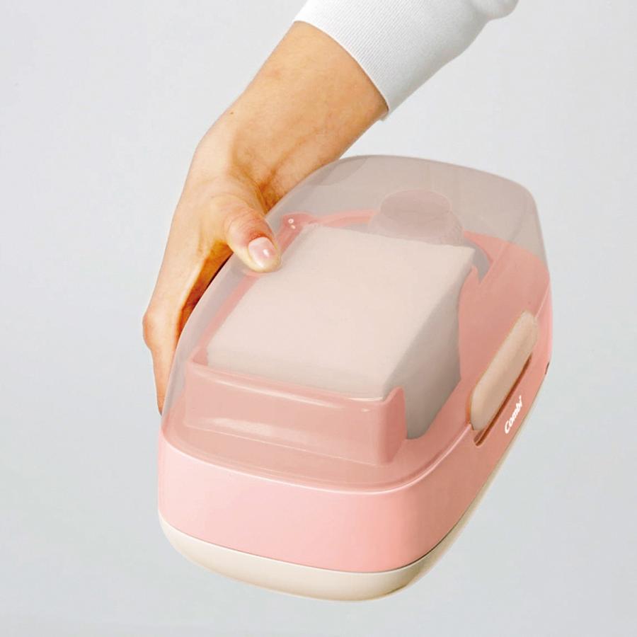 Combi combi コンビ お湯でコットンおしりふき / パウダーピンク