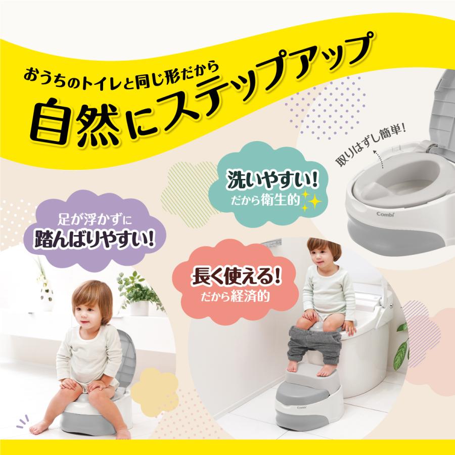 Combi 洋式おまるでステップ ベビーレーベル combi コンビ 洋式おまるでステップ babylabel