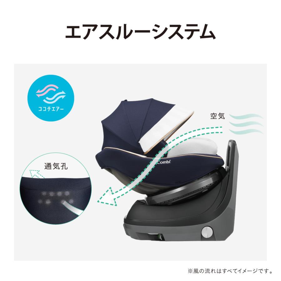クルムーヴ チャイルドシート ISOFIX 回転式 新生児 新生児から