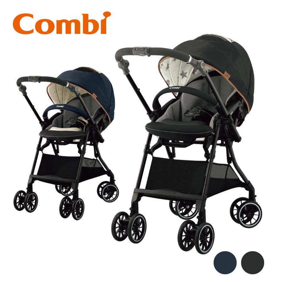 \期間限定価格/ベビーカー 軽量 コンパクト a型 1カ月 折りたたみ 15kg まで スゴカルα 4キャス compact エッグショック HU ネイビー ブラック Combi コンビスタイルオンラインショップ - 通販 - PayPayモール