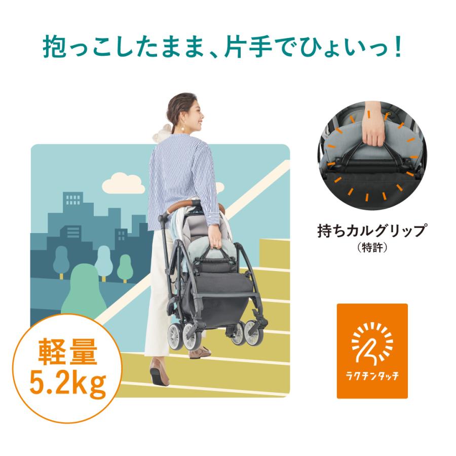 Combi スゴカルminimo アニマルブルー　ベビーカー 5点式ハーネス コンビ ホワイトレーベル スゴカルminimo エッグショック DM