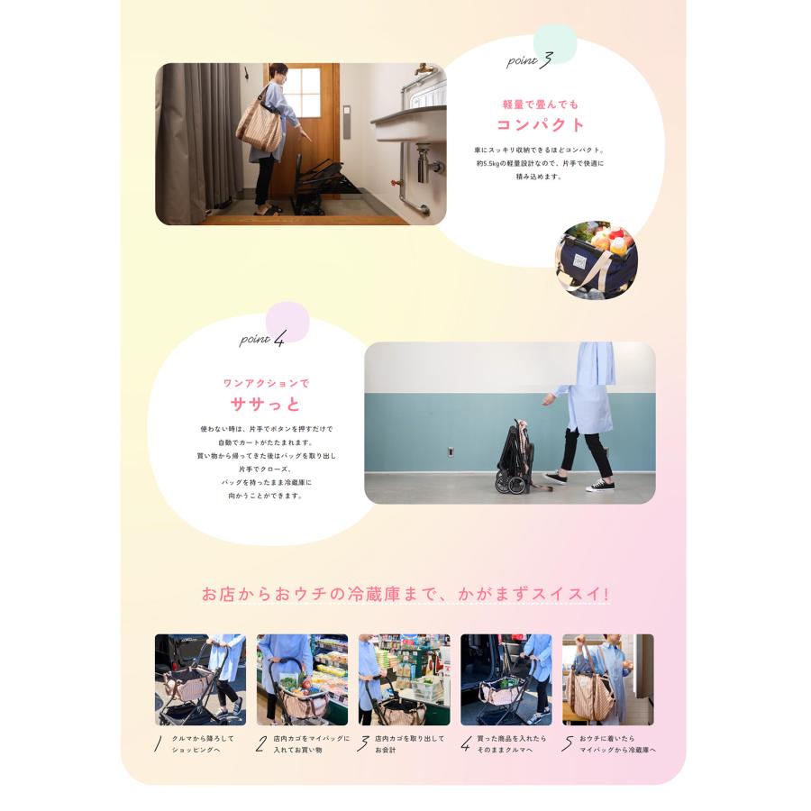 Combi（コンビ） ショッピングカート 1秒オートクローズ ミスモーイ