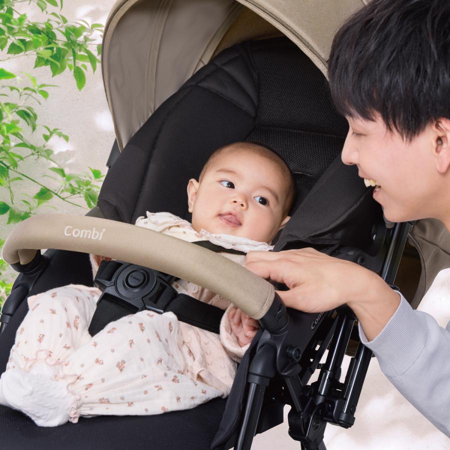 ベビーカー a型 バギー 軽量 コンパクト 折りたたみ リクライニング おしゃれ 1カ月 15kg まで コンビ Combi スゴカルL compact エッグショック CBの画像