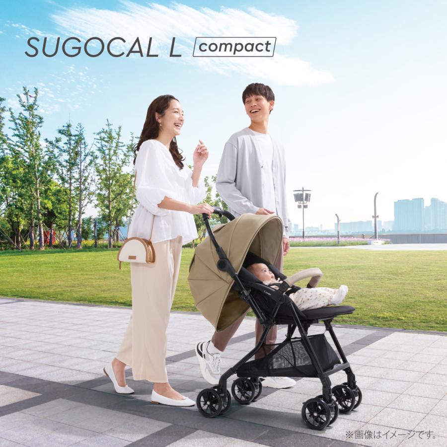 ベビーカー a型 バギー 軽量 コンパクト 折りたたみ リクライニング おしゃれ 1カ月 15kg まで コンビ Combi スゴカルL compact エッグショック CBの画像