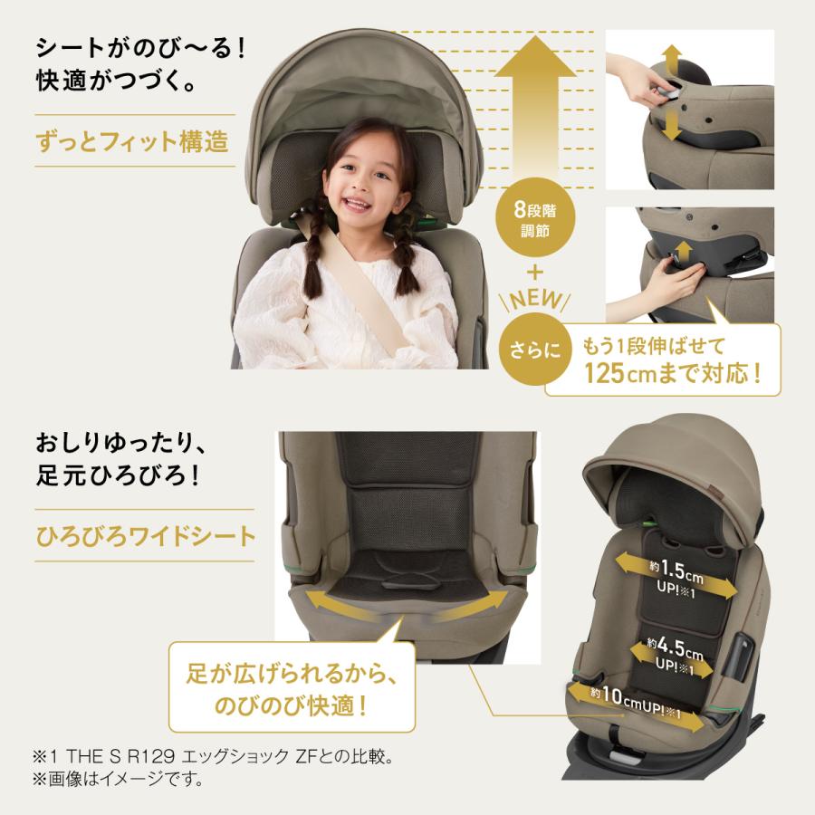 カールトロング　R129 新生児〜7歳 Combi チャイルドシート ロングユース R129 回転式 新生児