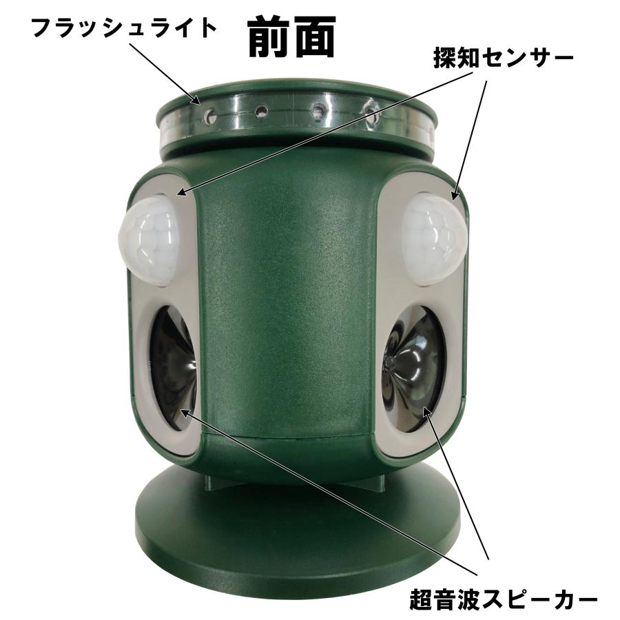 4台セット ダブル 超音波 猫よけ 対策 最強 超音波 ソーラー 音 ベランダ 強力 猫除け センサー 充電式 フラッシュ付き 動物 撃退器 USB充電 USBケーブル付き_13