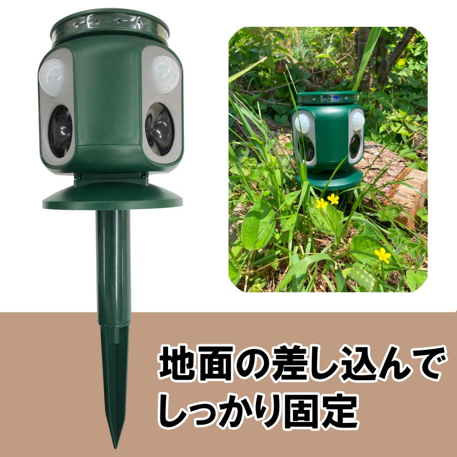 ダブル 超音波 猫よけ 対策 最強 ソーラー 音 ベランダ 強力 猫除け