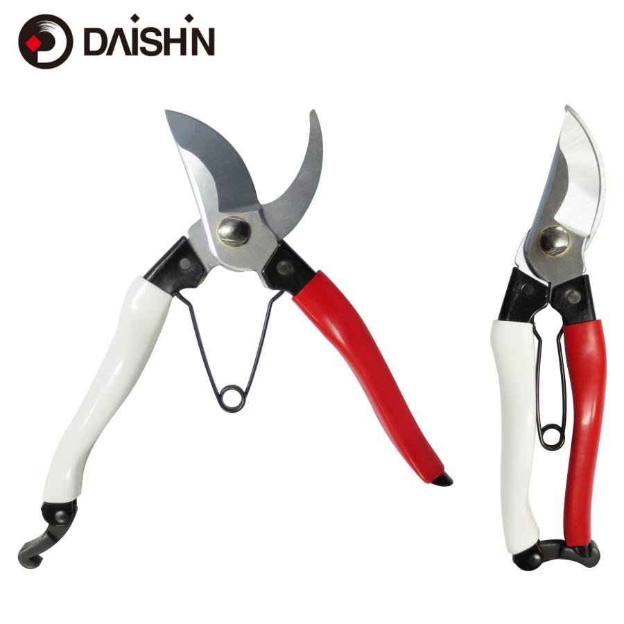DAISHIN（大進） 紅白剪定鋏 200MM 園芸用はさみ、果樹 庭木の剪定