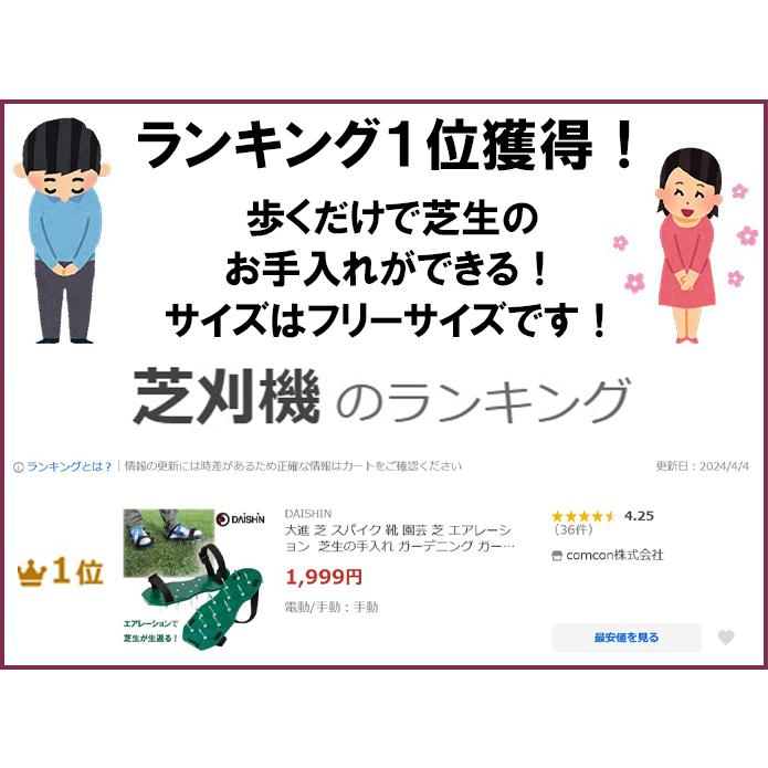 DAISHIN（大進） 芝 スパイク 靴 園芸 芝 エアレーション 芝生の手入れ