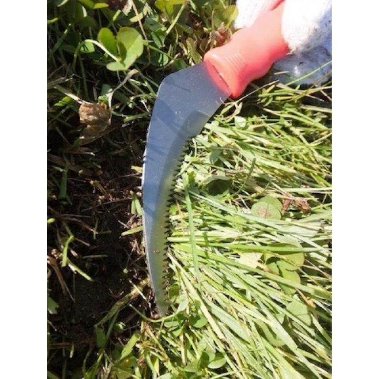 大進 フィットグリップ雑草鎌 鎌 家庭菜園 草取り 道具 用具 工具 カマ 草刈り鎌 草刈り 園芸 農業 女性 庭 農作業 家庭菜園 軽量 カマ かま 便利 切れる | DAISHIN | 02