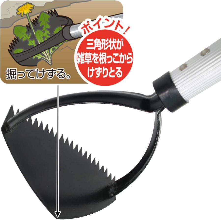 楽天市場】スキッジャー ライトニング 草刈り 革命 草取り 道具 立ったまま 三角ホー 鍬 草刈鎌 草抜き : RaMu