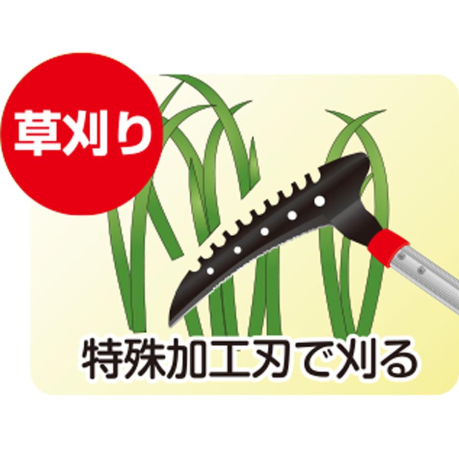 DAISHIN（大進） 草刈り 道具 立ったまま 草刈り鎌 長柄 1350mm