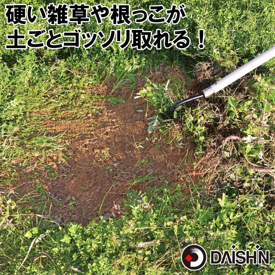 DAISHIN（大進） 草取りレーキ 龍の爪 長柄 根こそぎ 雑草取り 草刈り