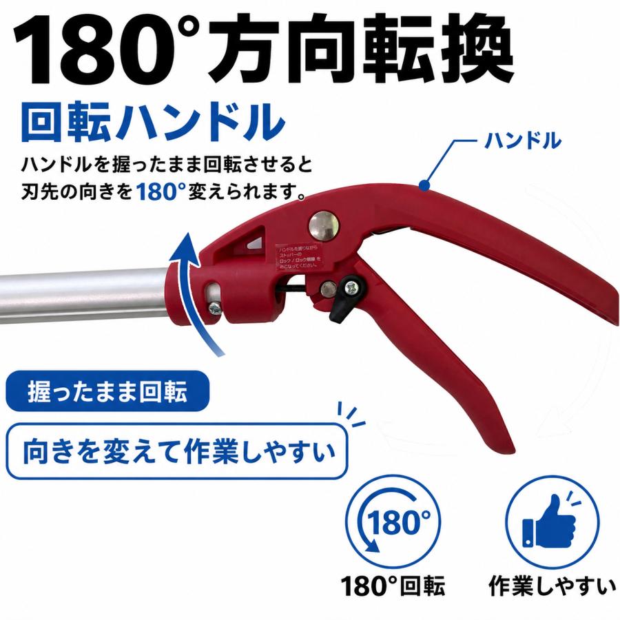 DAISHIN（大進） ちょうどいい2m 超軽量620g 鋸刃付き 高枝切りバサミ
