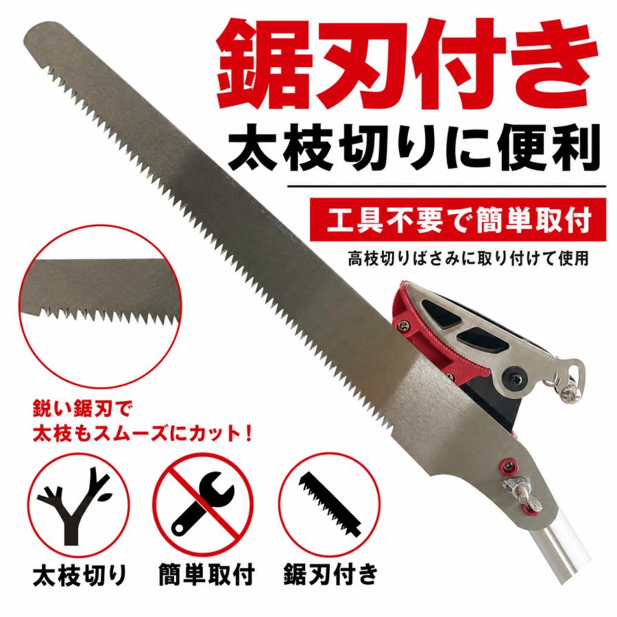DAISHIN（大進） ちょうどいい2m 超軽量620g 鋸刃付き 高枝切りバサミ