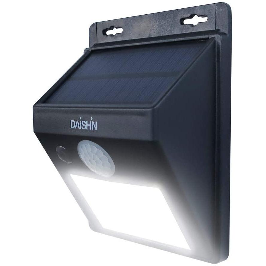 センサー ライト 屋外 LED ソーラー ライト 人感 マグネット 磁石 防犯 明るい 明暗センサー 玄関 照明 駐車場 街灯 外灯 壁 門灯 フェンス 防水規格 防雨型 | DAISHIN | 18