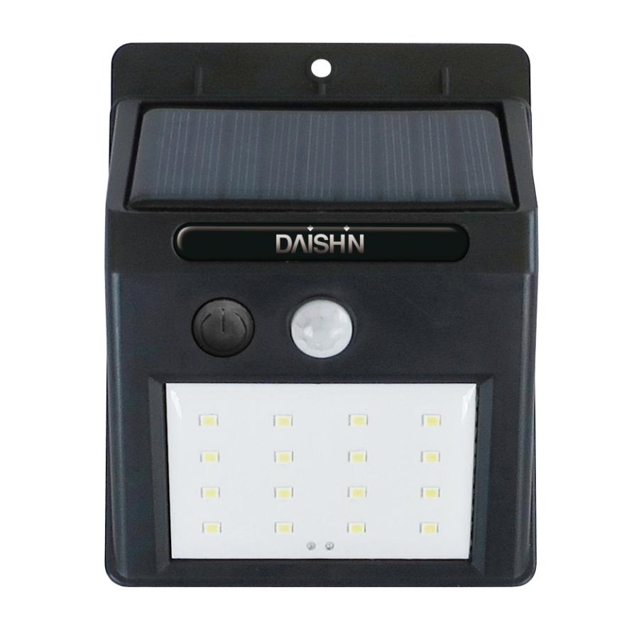 センサー ライト 屋外 LED ソーラー ライト 人感 マグネット 磁石 防犯 明るい 明暗センサー 玄関 照明 駐車場 街灯 外灯 壁 門灯 フェンス 防水規格 防雨型 | DAISHIN | 14
