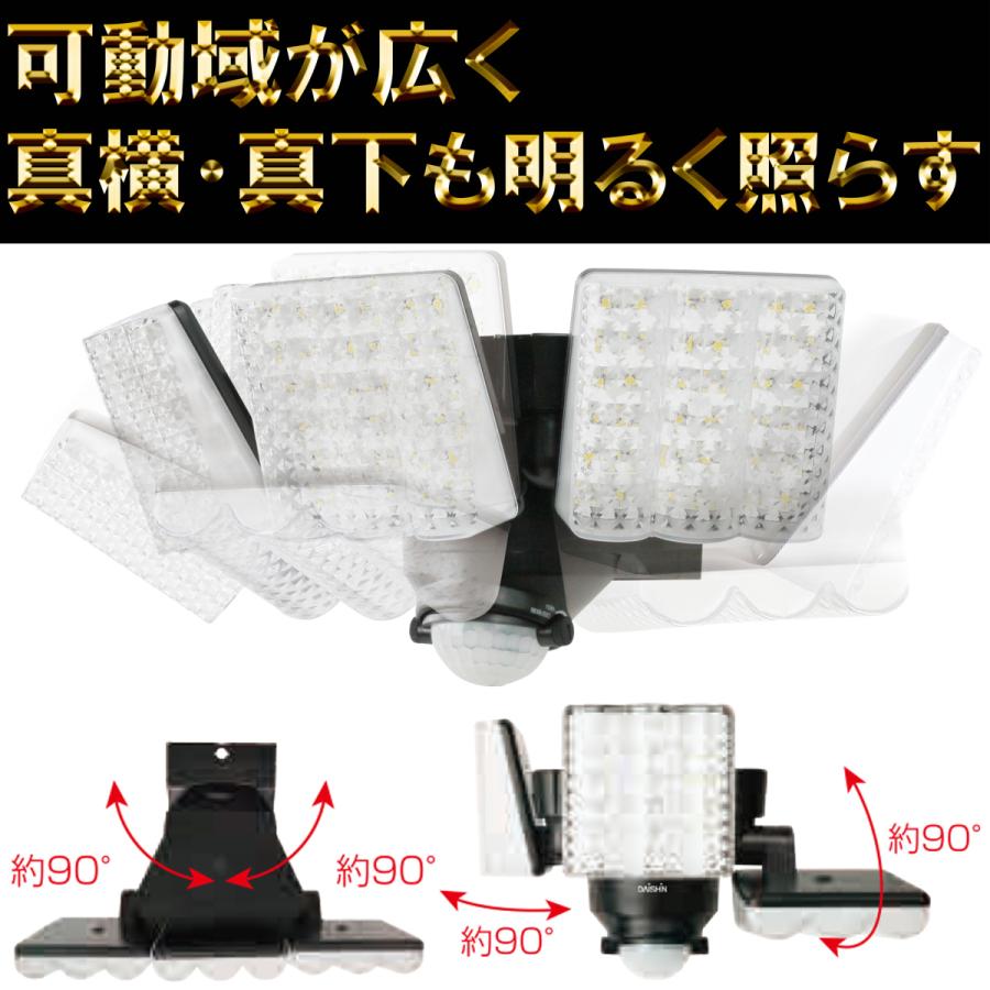 DAISHIN（大進） 2個セット センサーライト 人感 屋外 コンセント LED