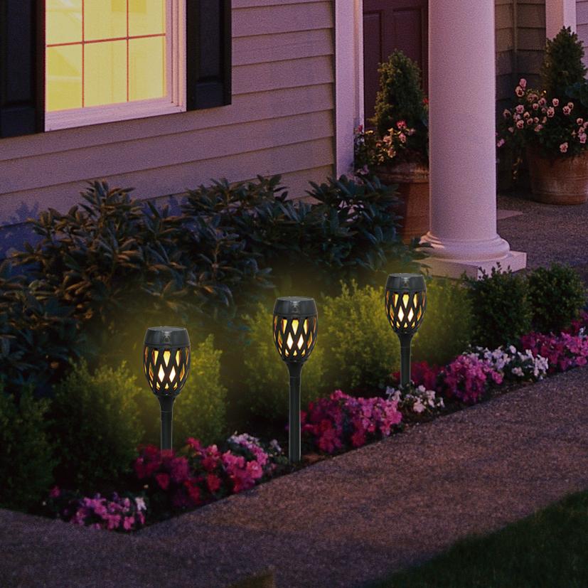 未開封ケアベアソーラーゆらゆら２個セット DAISHIN 大進(ダイシン) ソーラーライト ゆらめくトーチライト