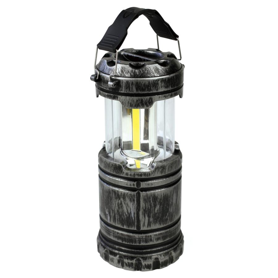 懐中電灯にもなるLEDランタン アンティークシルバー 4939736902349