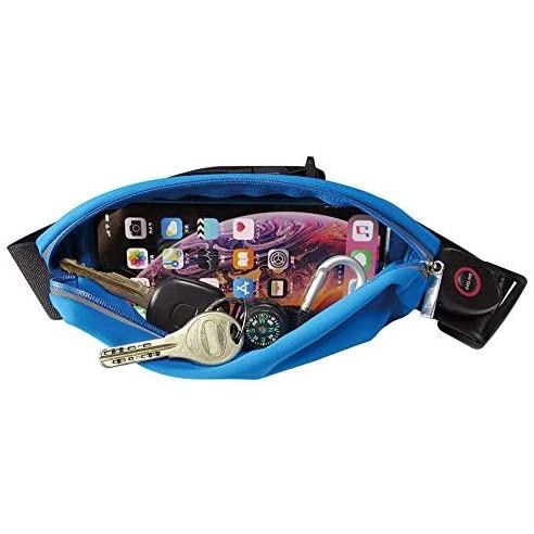 大進 USB充電式LEDライト付きウエストポーチ (ブルー) メンズ