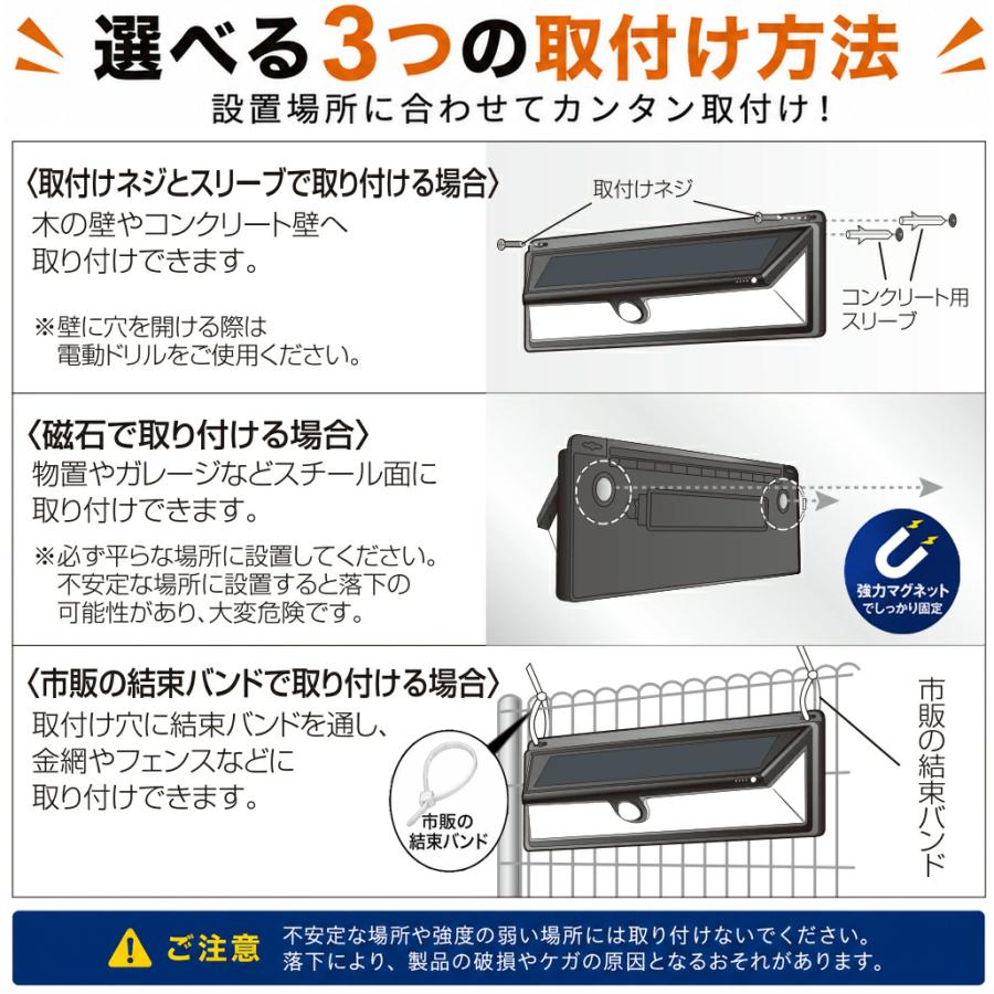 DAISHIN（大進） 2個セット センサーライト ソーラー ライト 屋外 LED