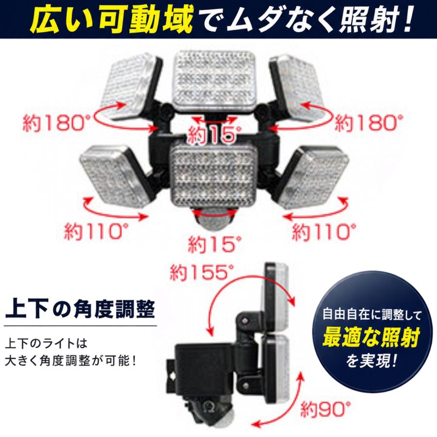 DAISHIN（大進） センサーライト 人感 ソーラー ライト 屋外 LED 太陽