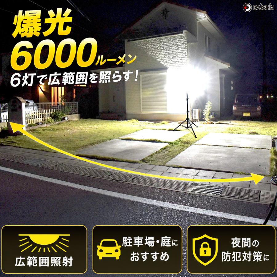 DAISHIN（大進） センサーライト 屋外 LED 明るさ 最強 コンセント