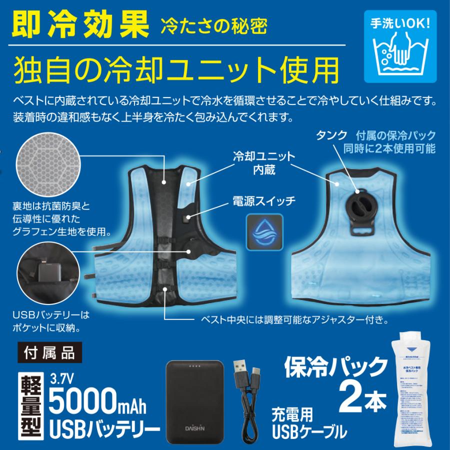 保冷パックX6個入り 大進 水冷ベスト DX 水冷服 冷感服 最強 冷水