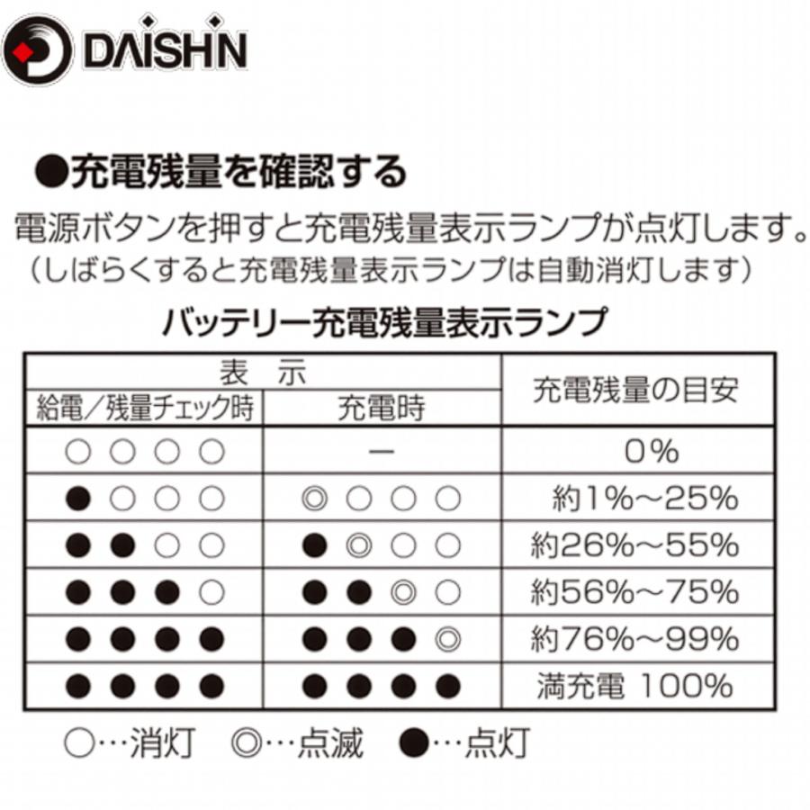 DAISHIN（大進） ベスト用バッテリー 10000mAh WV-BP100 : comcon株式