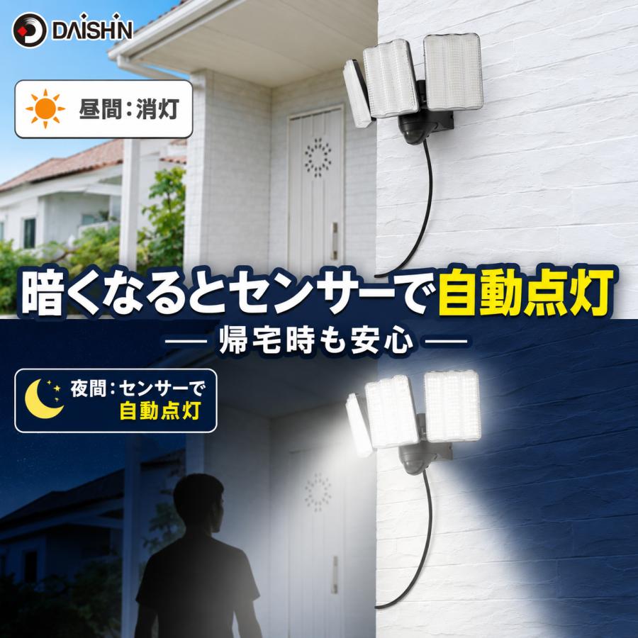 DAISHIN（大進） 人感 センサーライト コンセント式 屋外用 LED DLA