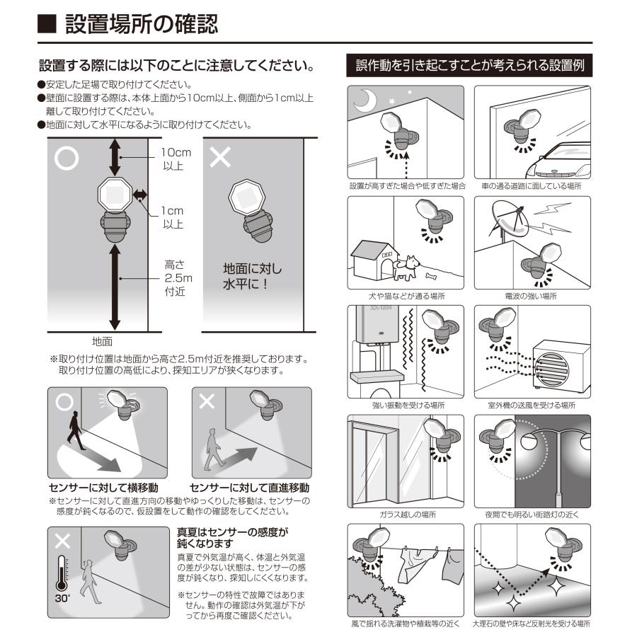 DAISHIN（大進） 2個セット センサーライト コンセント式 屋外用 人感