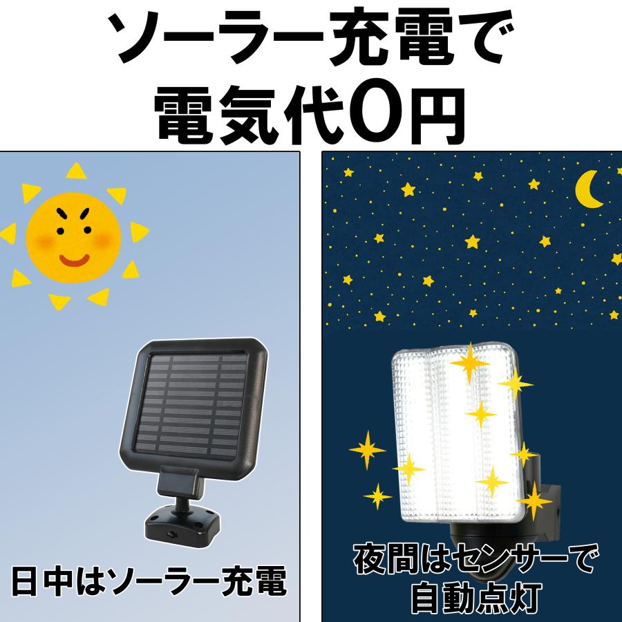 DAISHIN（大進） センサーライト ソーラー ライト 屋外 人感 LED 1灯式