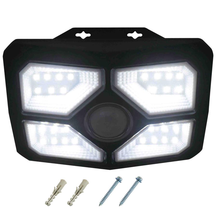 ソーラーライト 屋外用 人感 センサーライト DLS-WL008 屋外 用 ソーラー 人感 led LED ルーメン 屋外 防犯ライト ガレージ 玄関灯 高輝度 防水規格 防雨型 | DAISHIN | 19