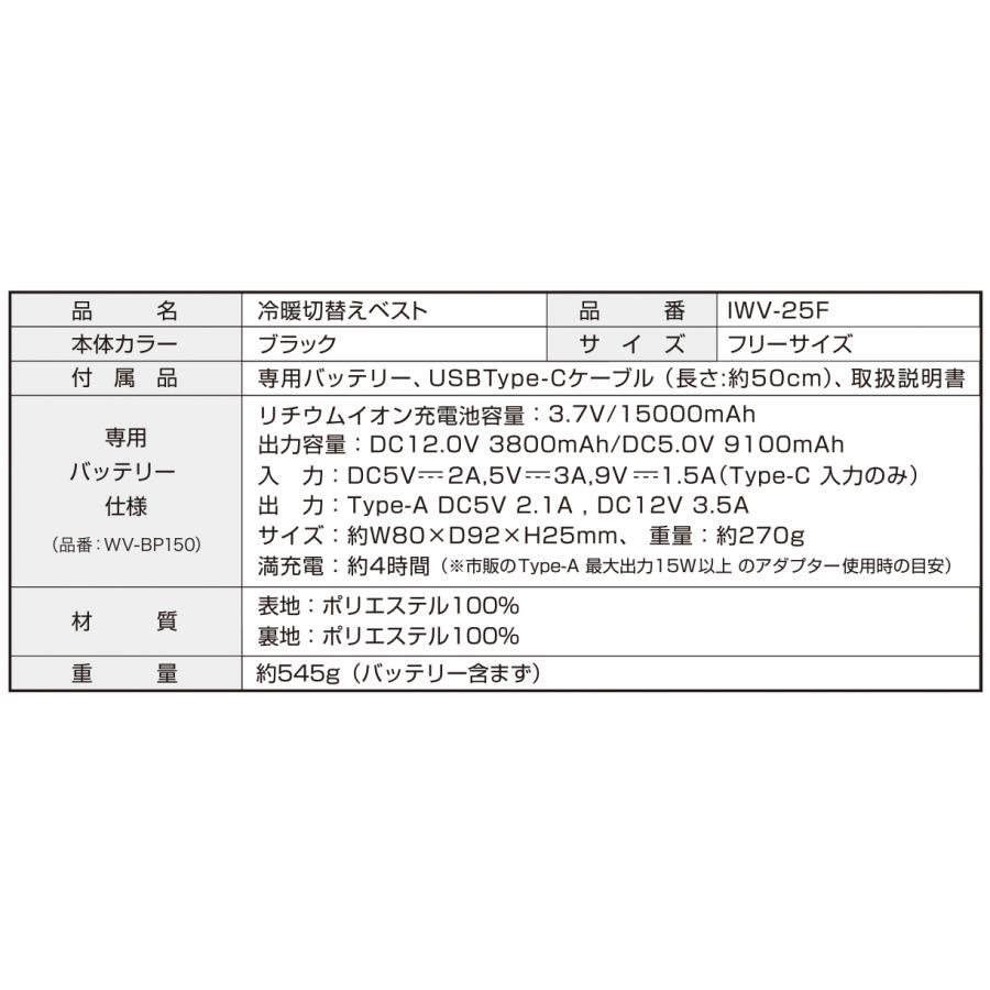 大進 ペルチェベスト バッテリーセット フリーサイズ 冷暖 素子 涼しい 暑さ対策 冷却ベスト 冷感ベスト 冷却ベスト クールベスト 作業 服 着 空調作業服 |  | 15