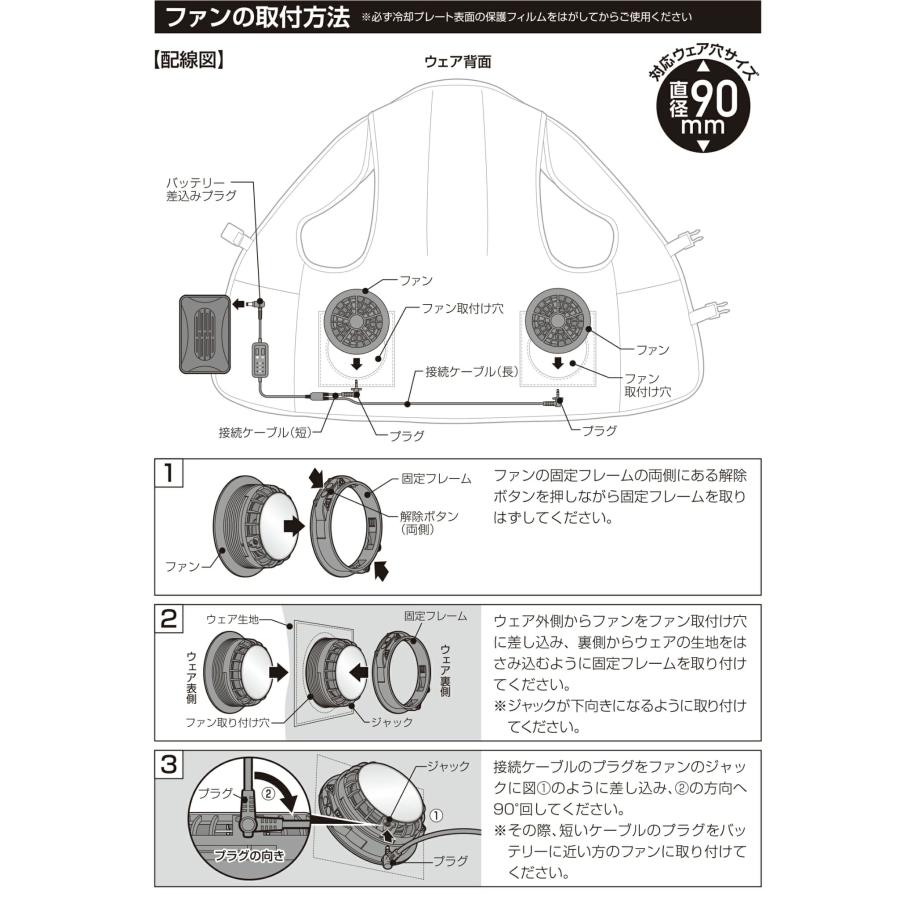 DAISHIN 冷却ハイブリットファンセット ベストは別売 ファン付ベスト