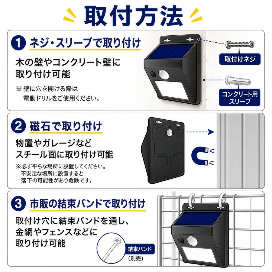 DAISHIN（大進） 2個 センサーライト 人感 屋外 ソーラーライト