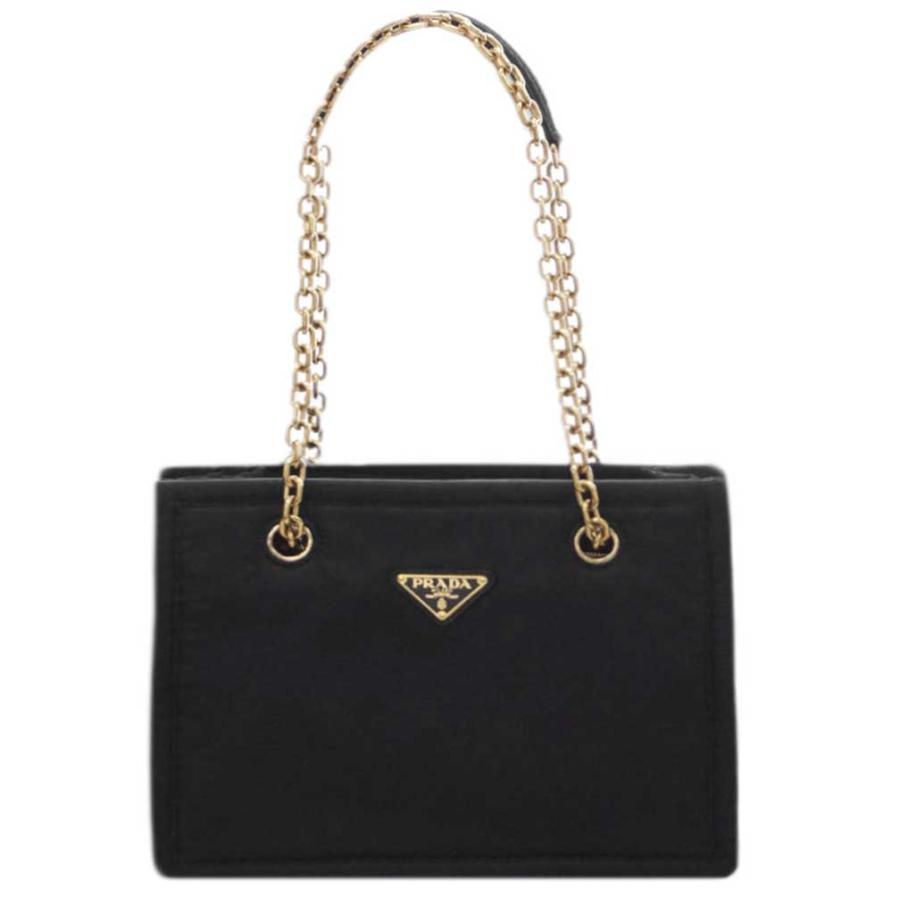プラダ バッグ 1bg271 トートバッグ 中 横型 チェーンストラップ Tessuto Chain Nero ネロ ナイロンブラック アウトレット 1bg271tc Ner ブランド Come 千客万来や 通販 Yahoo ショッピング