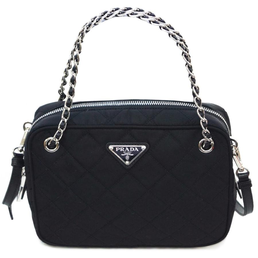 プラダ バッグ 1BH910 PRADA 2WAY ミニショルダー チェーンストラップ キルティング ナイロンブラック  :1bh910tip-ner:ブランド・COME 千客万来や - 通販 - Yahoo!ショッピング