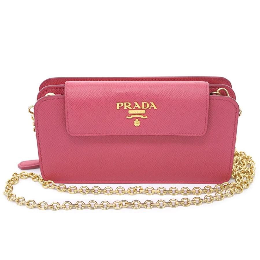 受賞店舗 プラダ 財布 1zh048 チェーンウォレット スマホケース 長財布 ポシェット サッフィアーノ Peonia ペオニア カーフピンク アウトレット 宅送 Www Skylanceronline Com