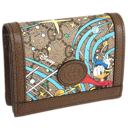 グッチ 財布 648121-8679 GUCCI×DISNEY 二つ折りホック財布 ドナルド