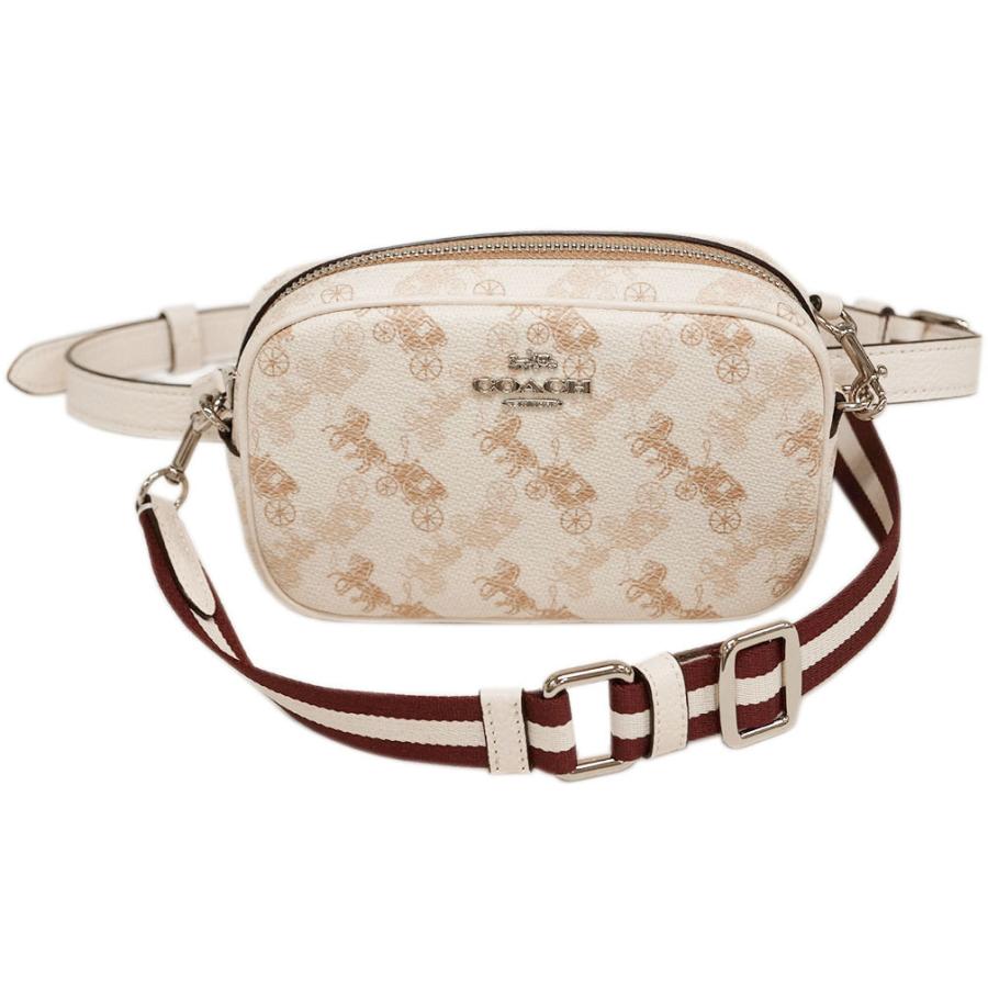 コーチ バッグ Svqb9 2way ウエストバッグ コンバーチブル ベルトバッグ ウィズ ホース アンド キャリッジ プリント クリーム ベージュ マルチ Svqb9 ブランド Come 千客万来や 通販 Yahoo ショッピング