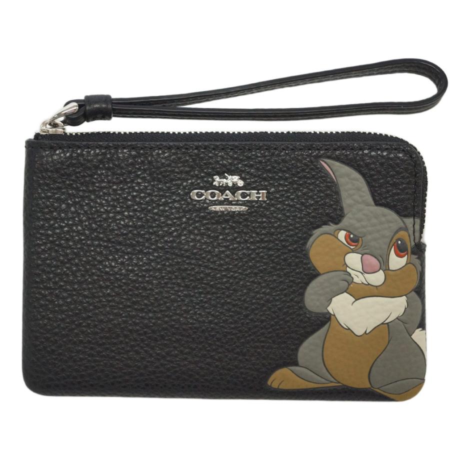コーチ ポーチ Sv Bk ポシェット Disney X Coach コーナー ジップ リストレット ウィズ タンパー ブラック アウトレット Sv Bk ブランド Come 千客万来や 通販 Yahoo ショッピング