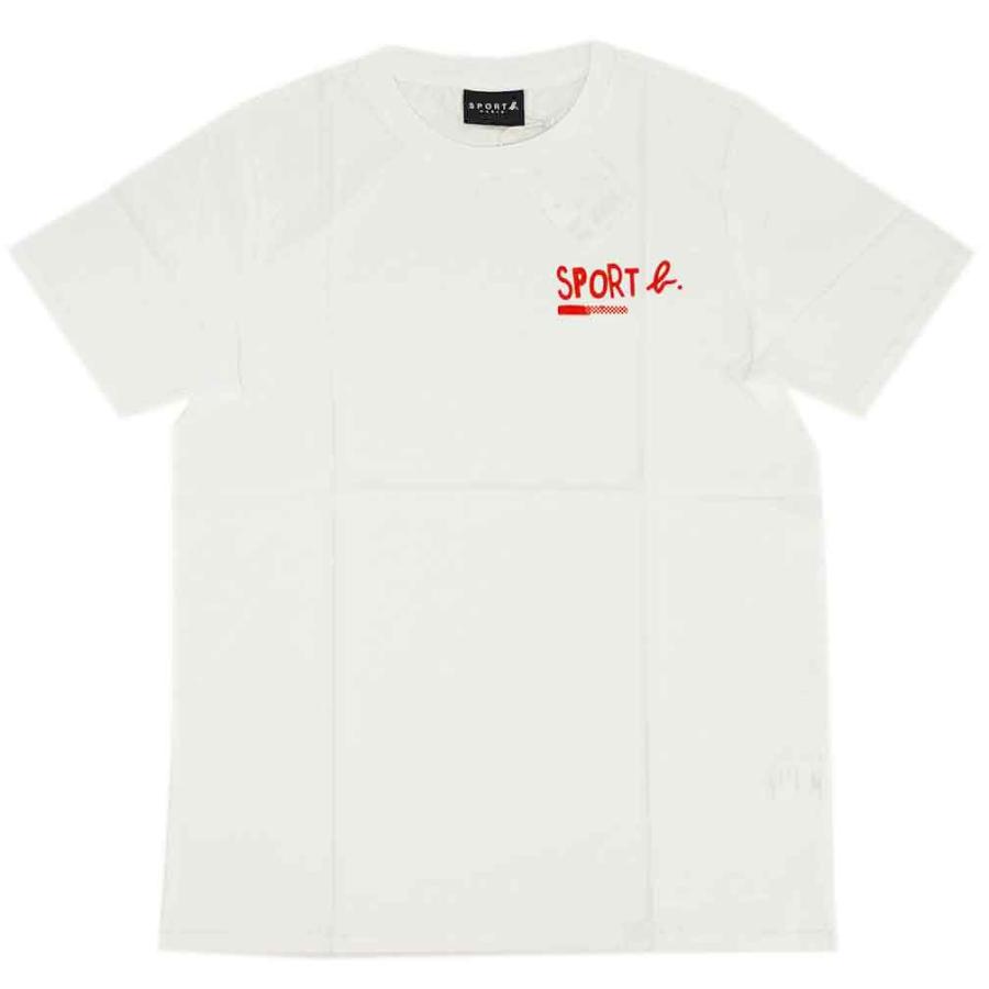 アニエスベー オム Tシャツ 1329 Q803 Agnes B Homme メンズ 半袖 丸首 Sport B ホワイトxレッド サイズ2 Ans Mt706 ブランド Come 千客万来や 通販 Yahoo ショッピング