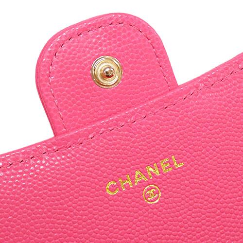 【２点セット】 シャネル 財布 AP0241 クラシック ロング フラップウォレット マトラッセ グレインド シャイニー カーフスキン ピンク ゴールド金具 【W3255125981】(114180円)